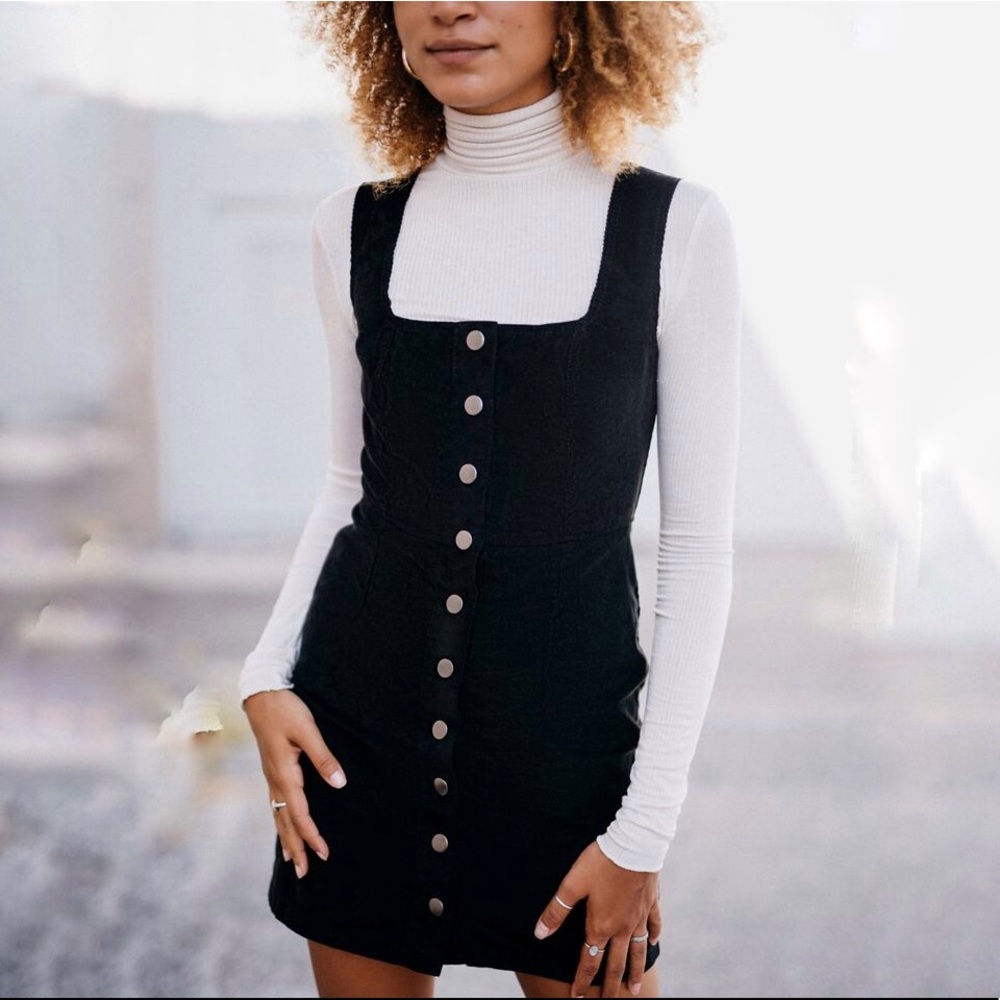 SOLD Urban Outfitters Navy Corduroy Mini Dress